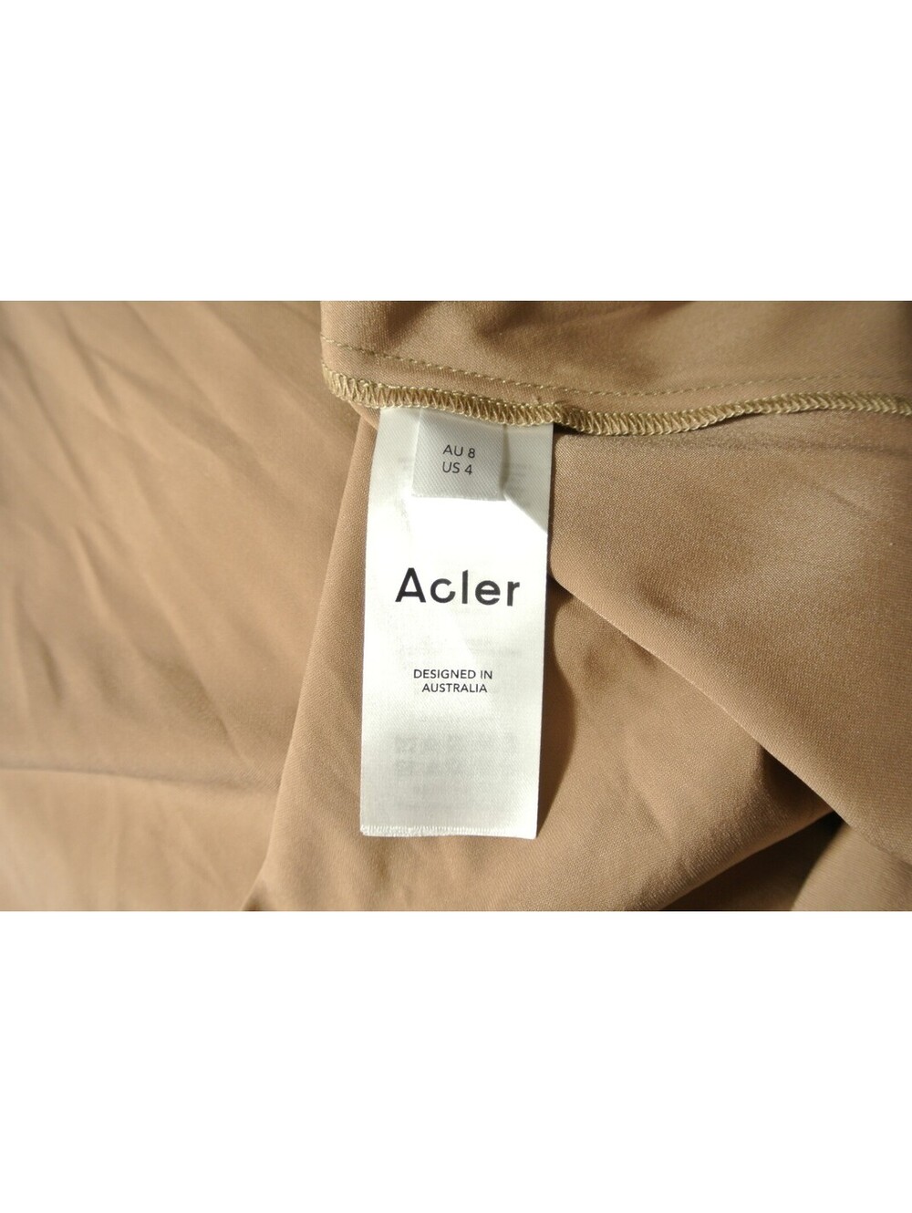 NEW, Acler Fintry Metallic Strapless Dress in Gold Sz 4 #MD2141 - Picture 9 of 9